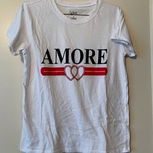 *WORN ONCE* White Amore T-Shirt